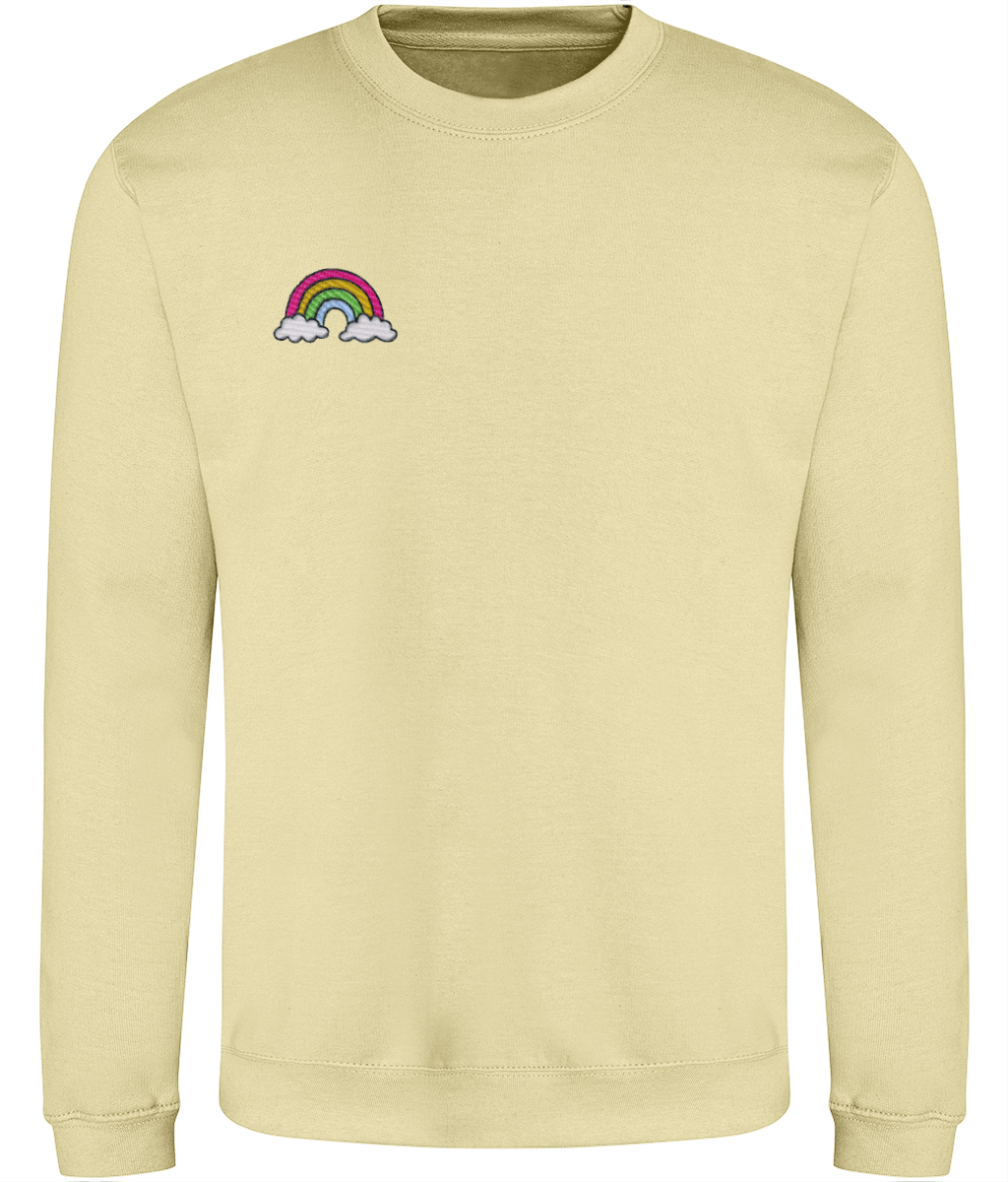 Rainbow - Embroidered - Adult Sweatshirt - Multi Colour Options