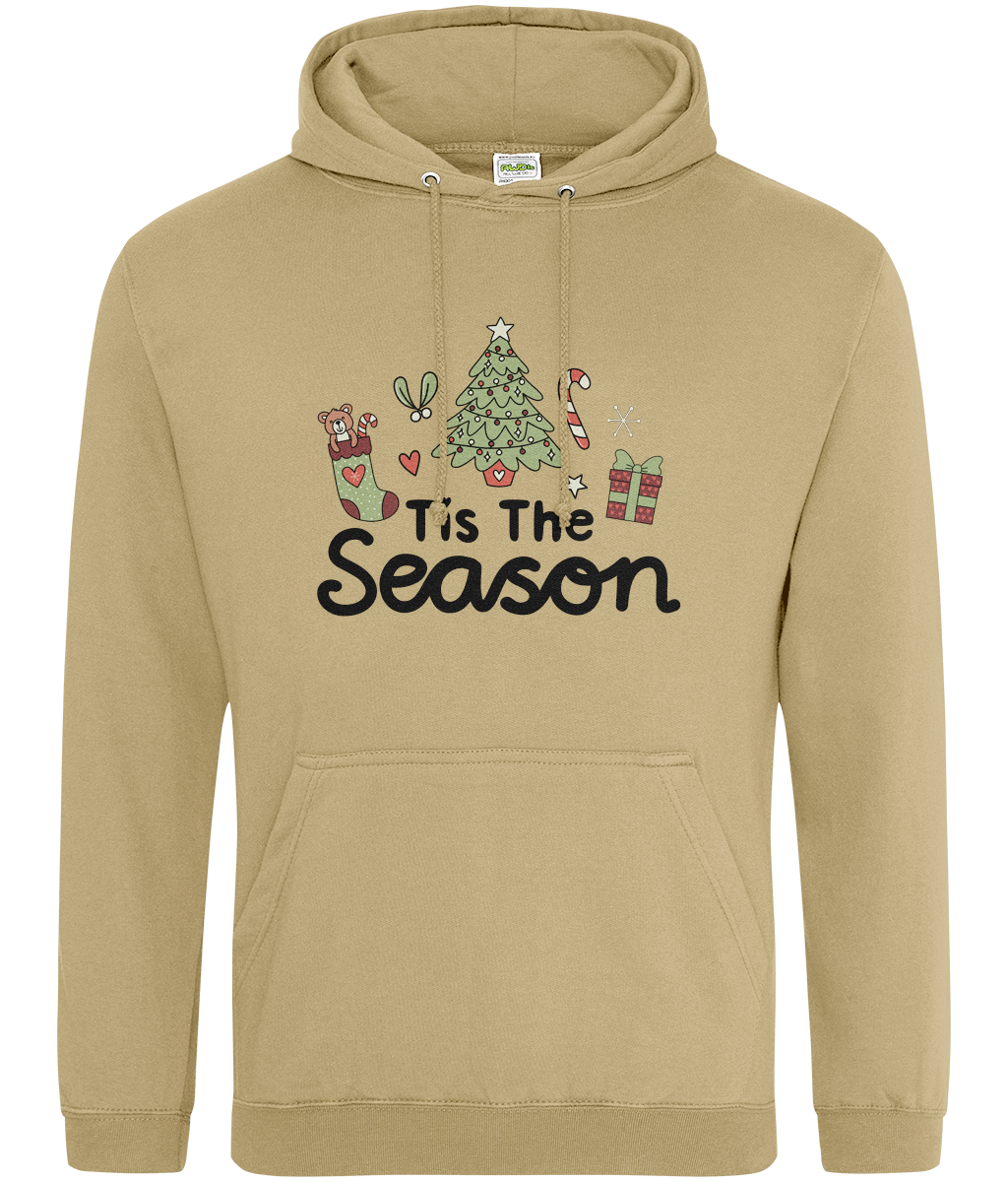 Tis The Season - Adult Hoodie - Light Multi Colour Available