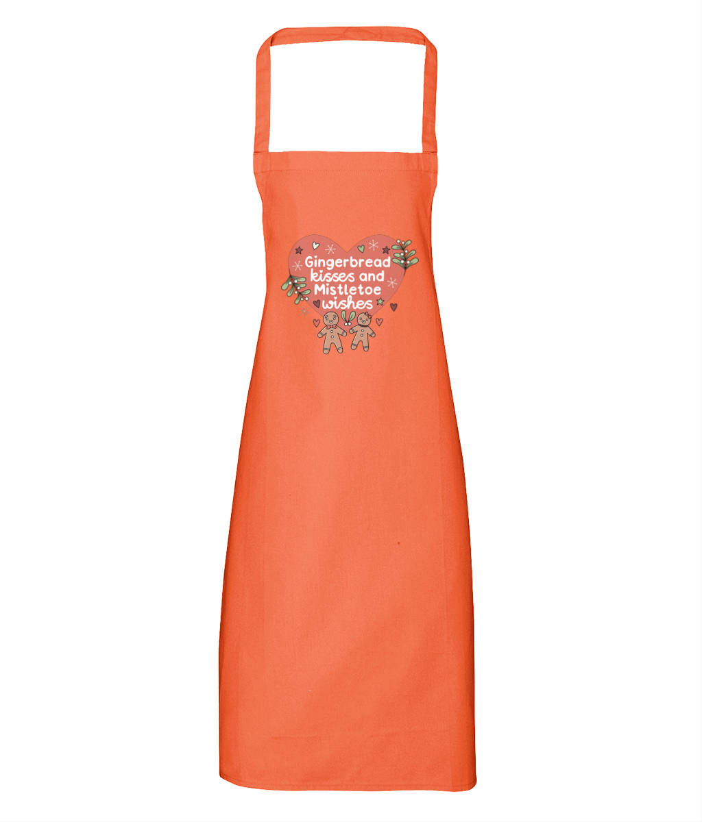 Gingerbread Kisses and Mistletoe Wishes - Apron