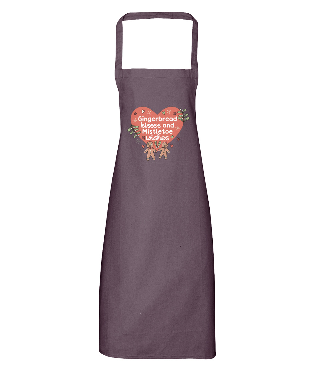 Gingerbread Kisses and Mistletoe Wishes - Apron