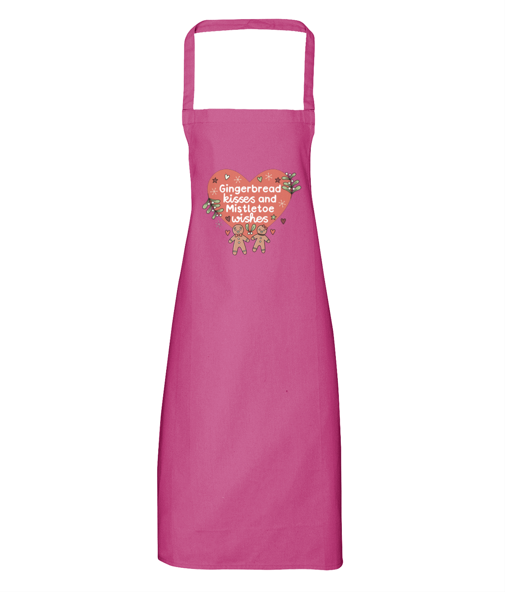 Gingerbread Kisses and Mistletoe Wishes - Apron