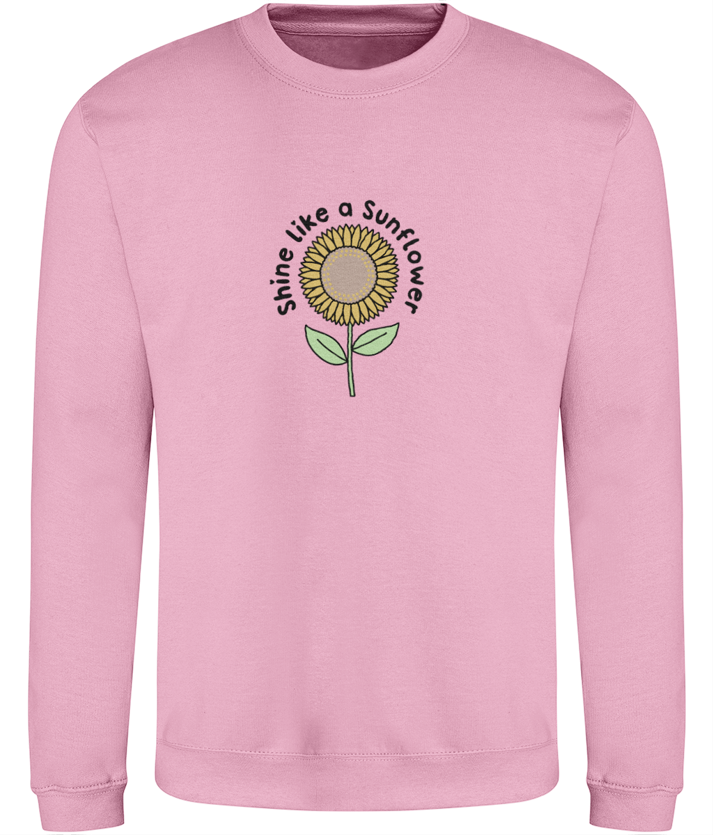 Shine Like A Sunflower - Adult Sweatshirt - Light Multi Colour Options