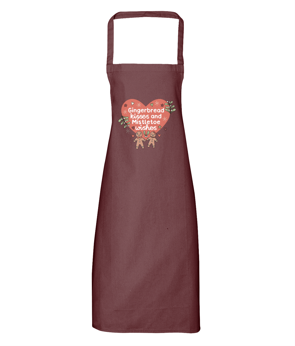 Gingerbread Kisses and Mistletoe Wishes - Apron