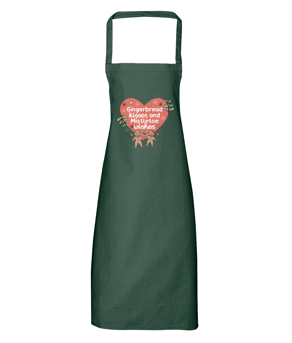 Gingerbread Kisses and Mistletoe Wishes - Apron