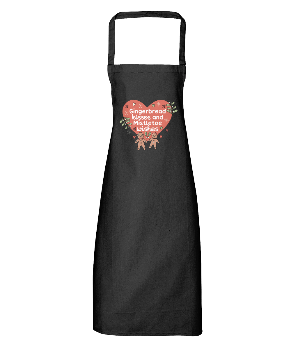 Gingerbread Kisses and Mistletoe Wishes - Apron