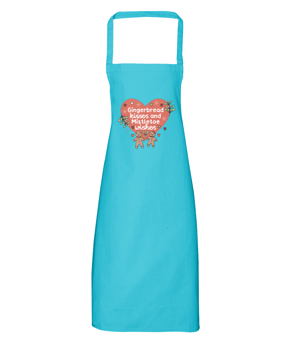 Gingerbread Kisses and Mistletoe Wishes - Apron