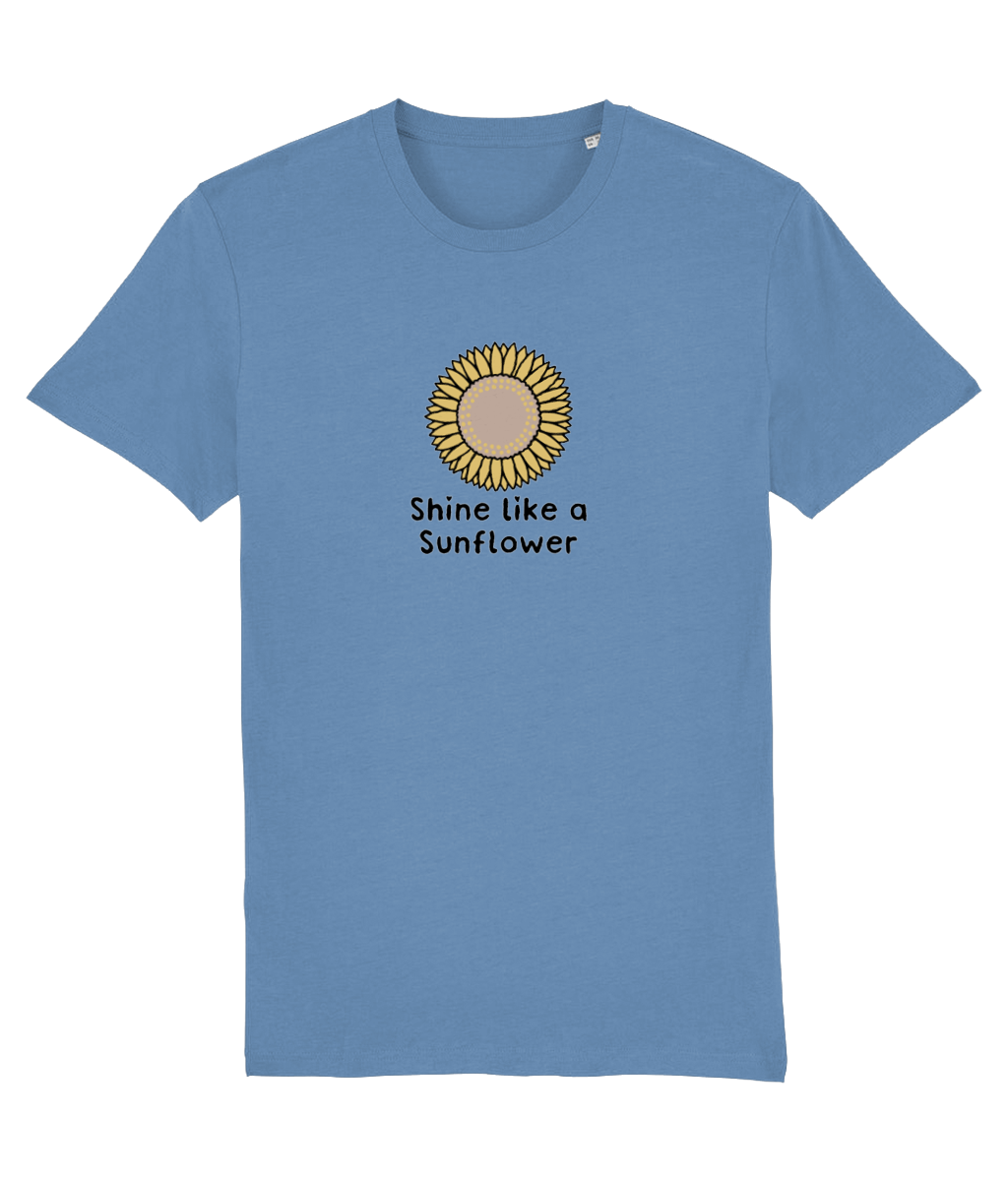 Shine Like A Sunflower Design 2 - Adult T-Shirt - Multi Colour Options