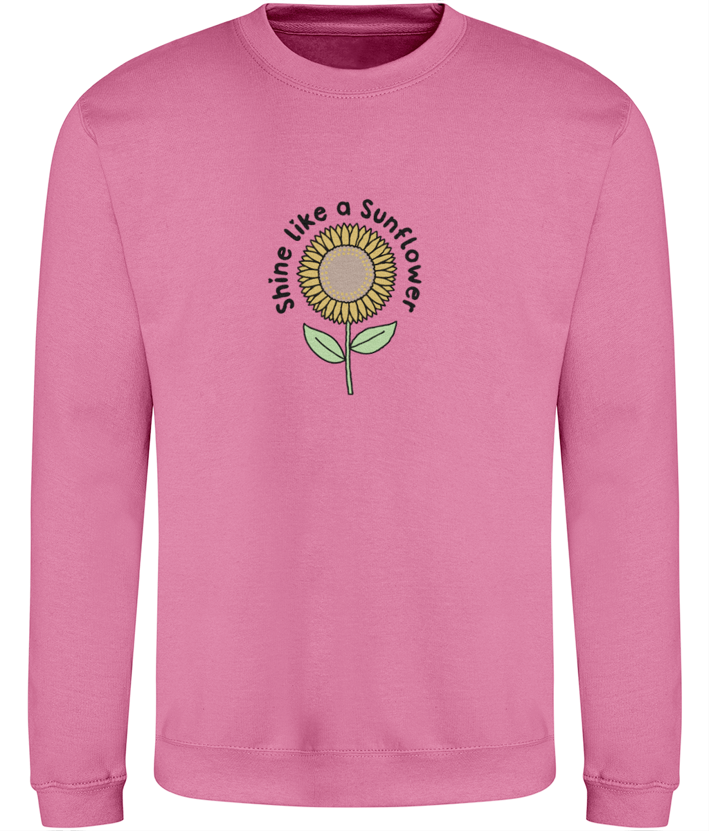 Shine Like A Sunflower - Adult Sweatshirt - Light Multi Colour Options