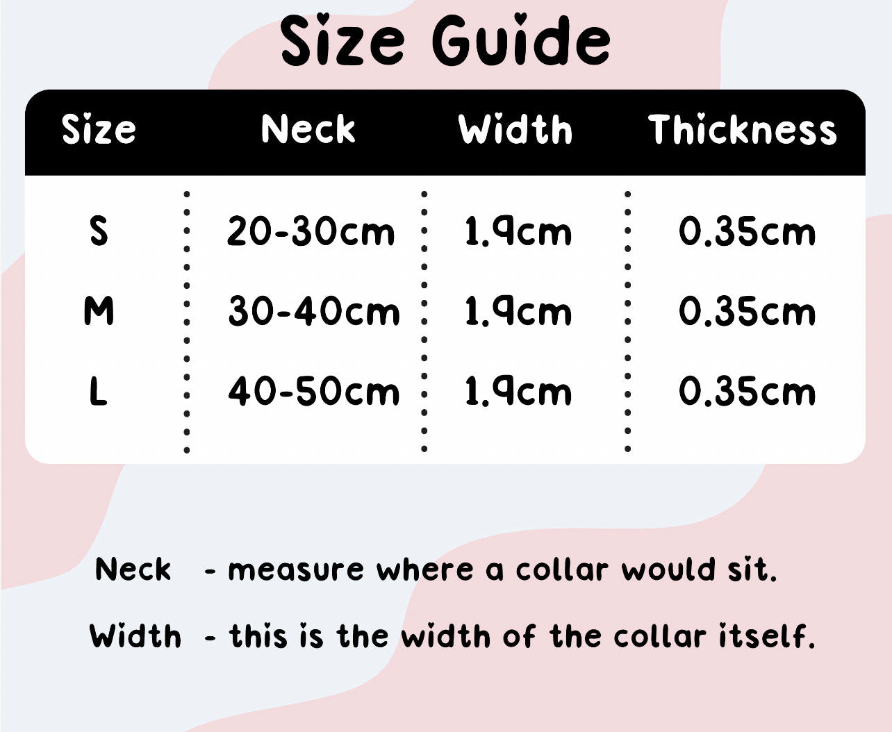 Waterproof Collar - Pastel Blue