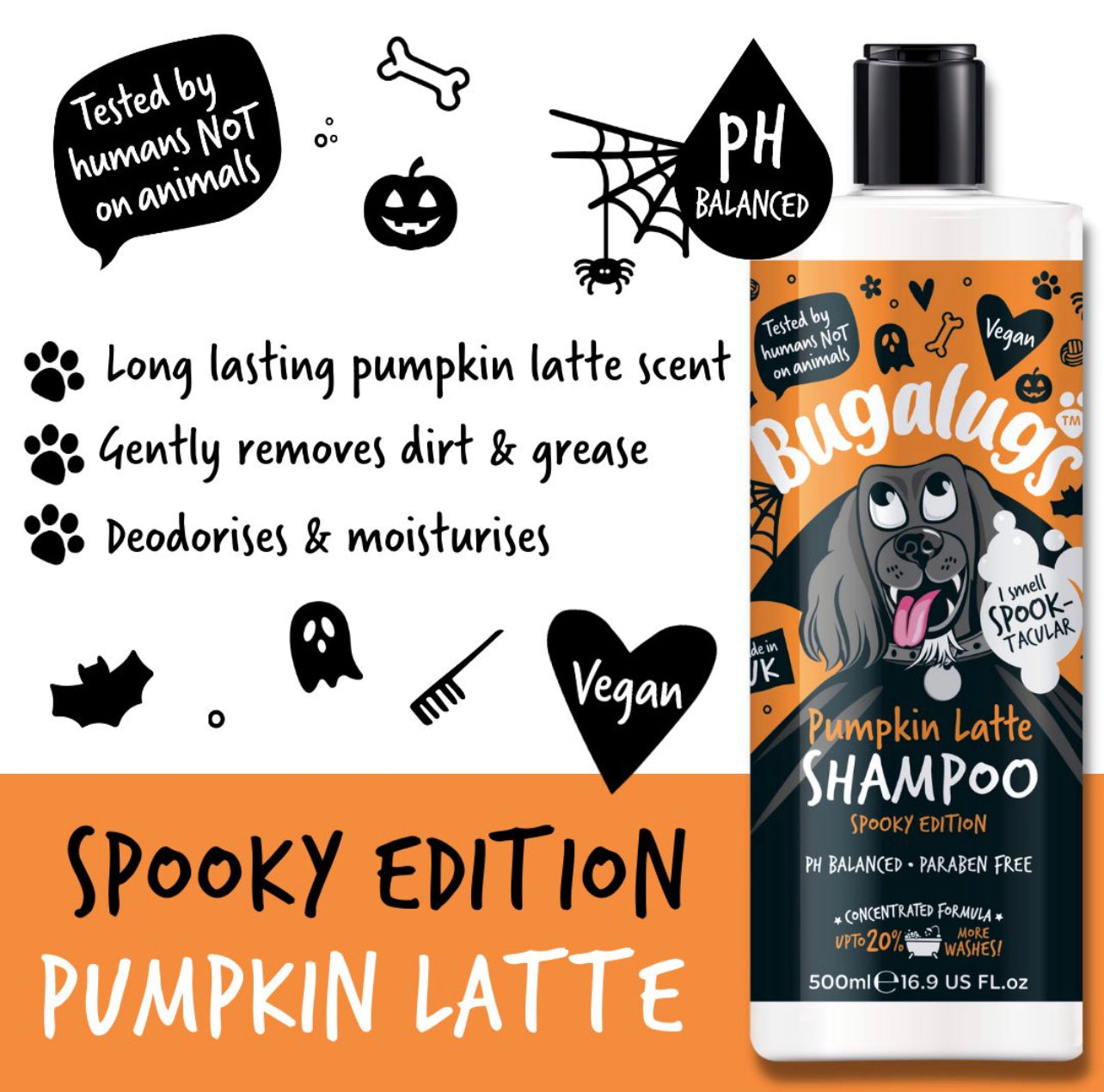 Bugalugs - Pumpkin Latte Shampoo 500ml