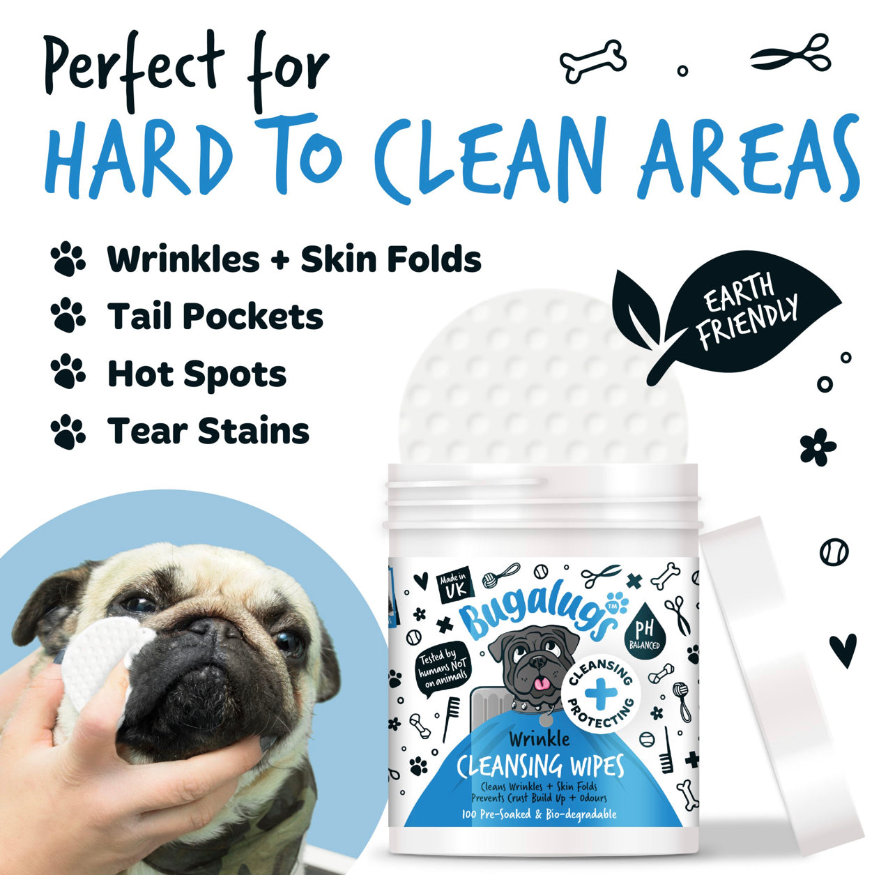 Bugalugs- Wrinkle Cleansing Wipes