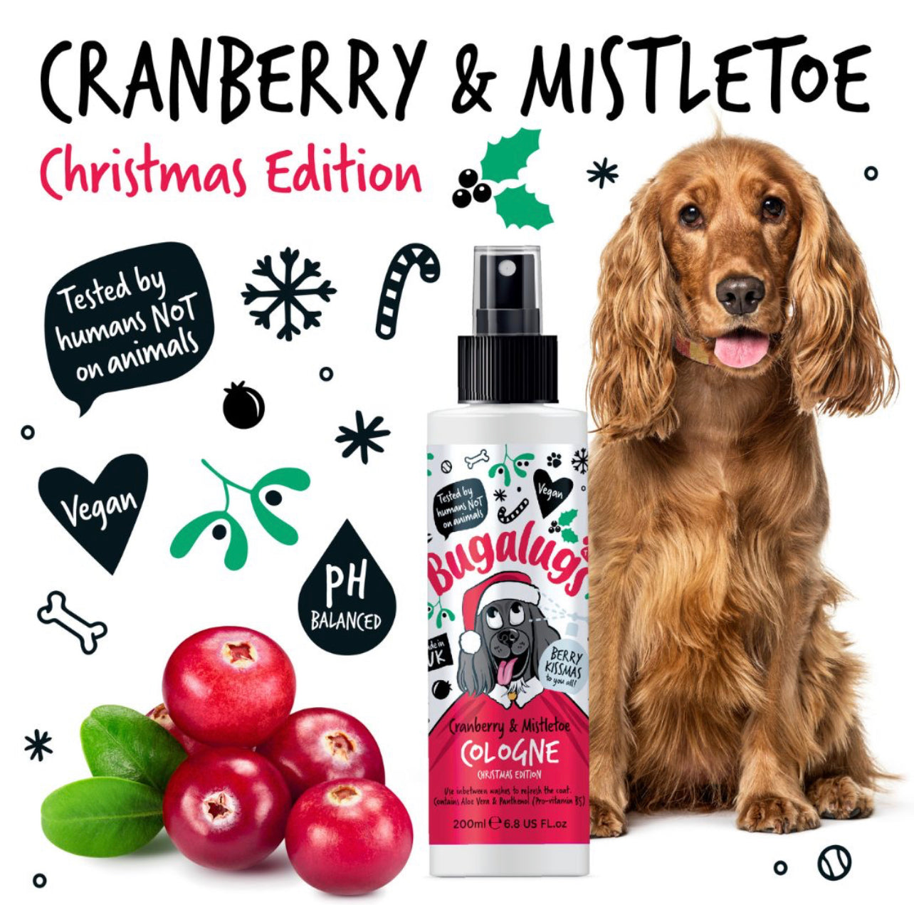Bugalugs - Cranberry & Mistletoe Cologne