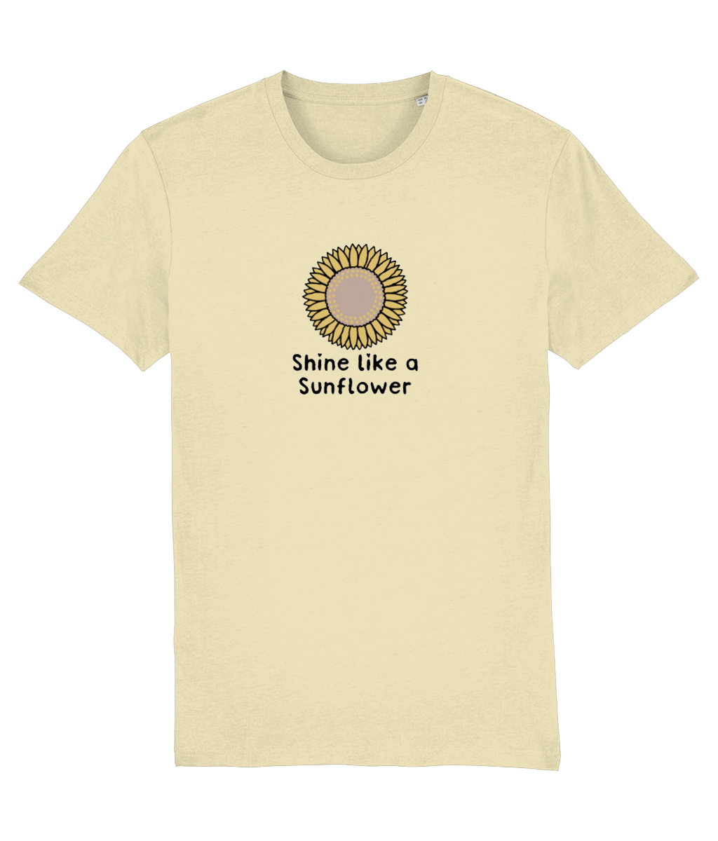Shine Like A Sunflower Design 2 - Adult T-Shirt - Multi Colour Options