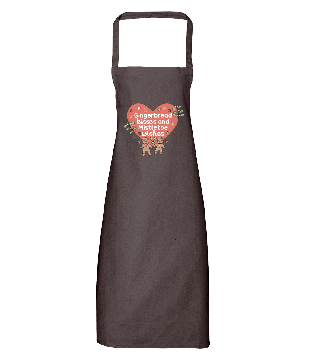 Gingerbread Kisses and Mistletoe Wishes - Apron