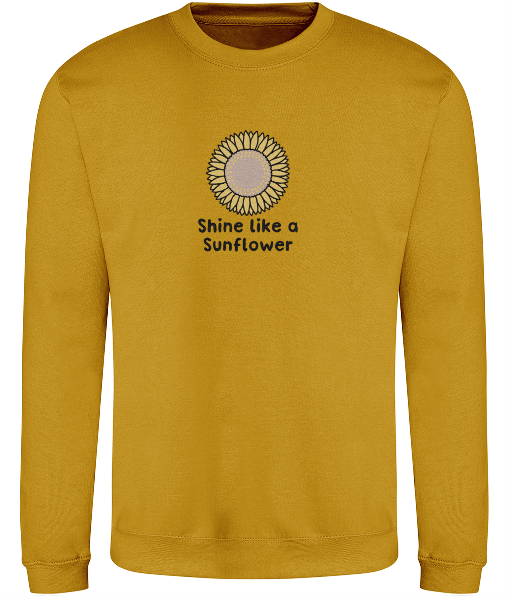 Shine Like A Sunflower Design 2 - Adult T-Shirt - Multi Colour Options