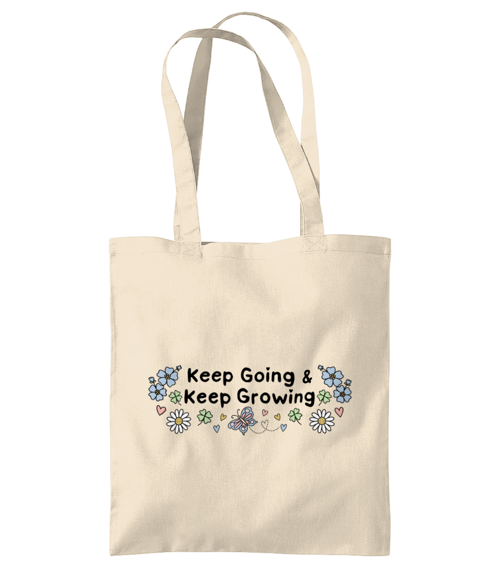 Keep Going Floral - Tote Bag