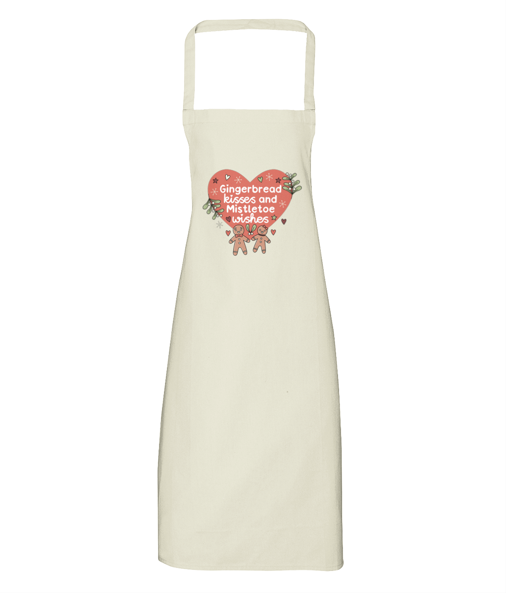 Gingerbread Kisses and Mistletoe Wishes - Apron