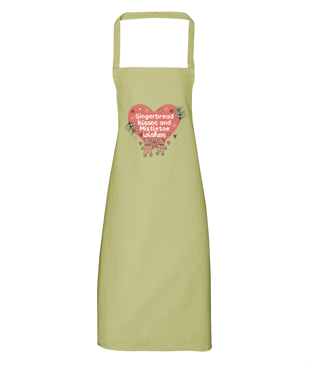 Gingerbread Kisses and Mistletoe Wishes - Apron