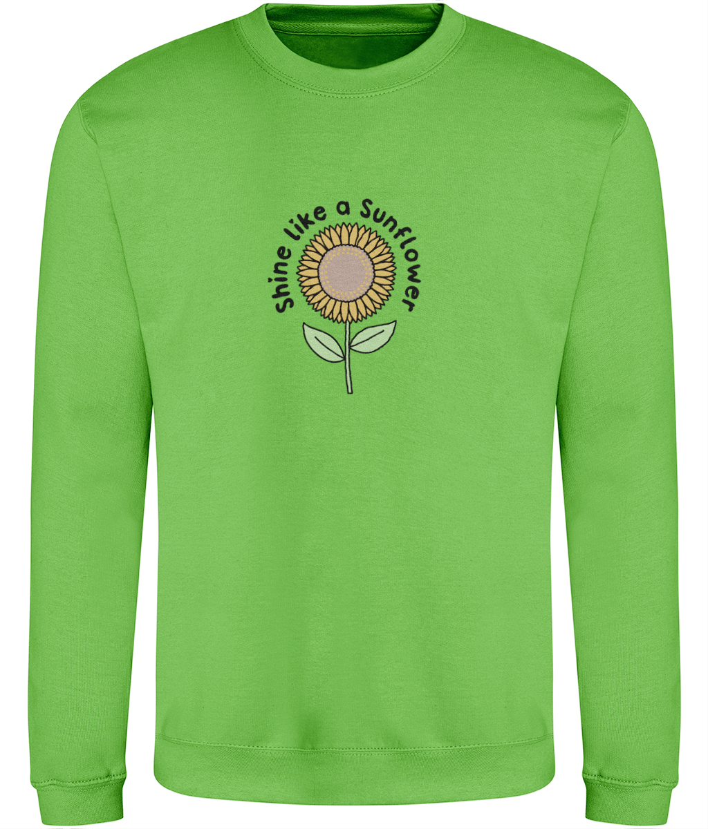 Shine Like A Sunflower - Adult Sweatshirt - Light Multi Colour Options