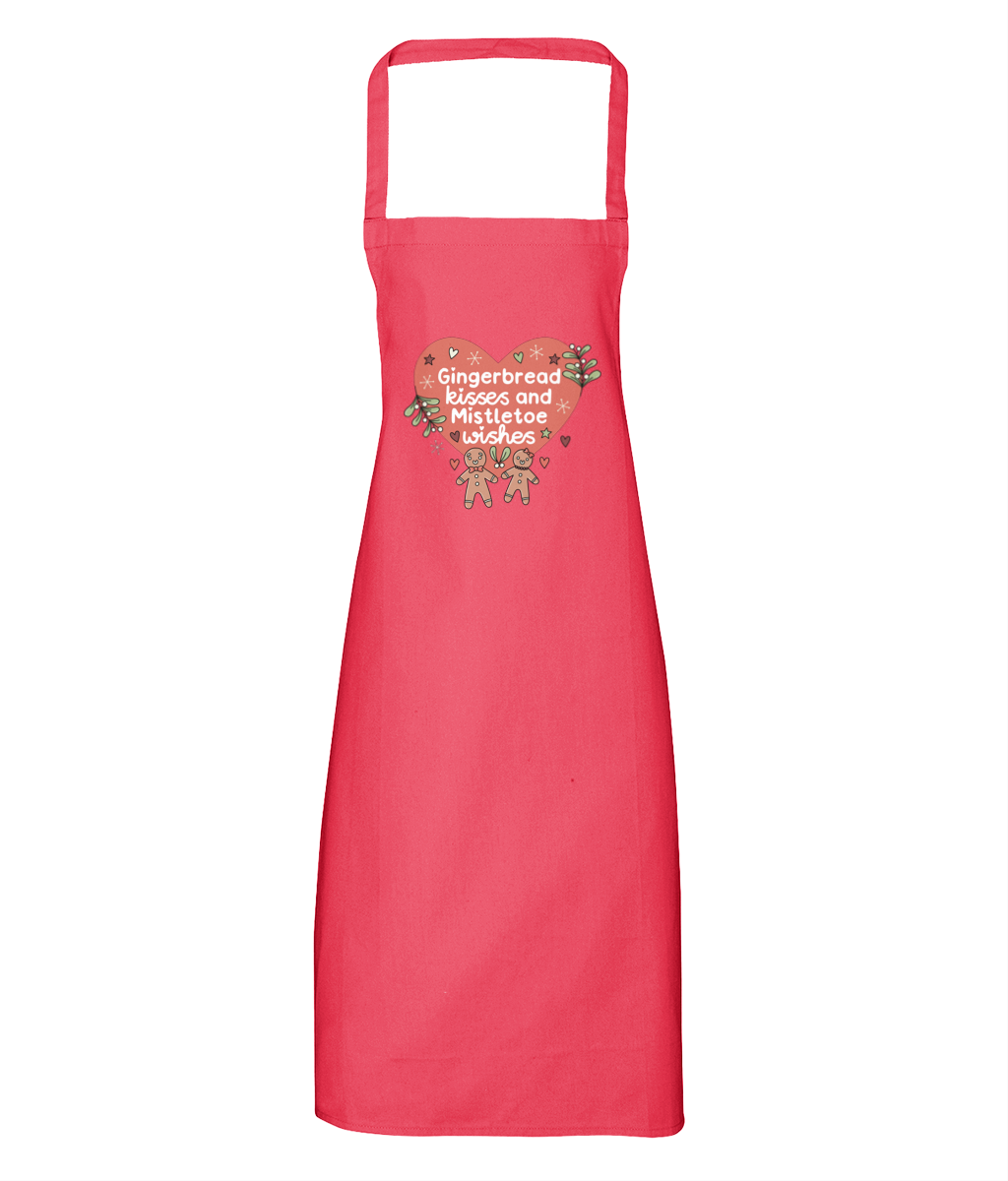 Gingerbread Kisses and Mistletoe Wishes - Apron