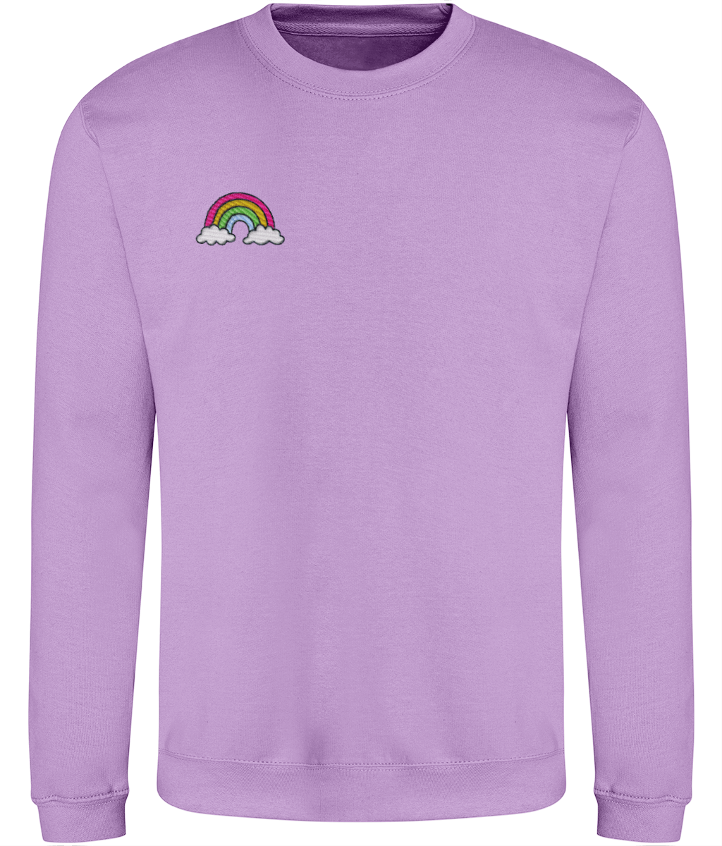 Rainbow - Embroidered - Adult Sweatshirt - Multi Colour Options