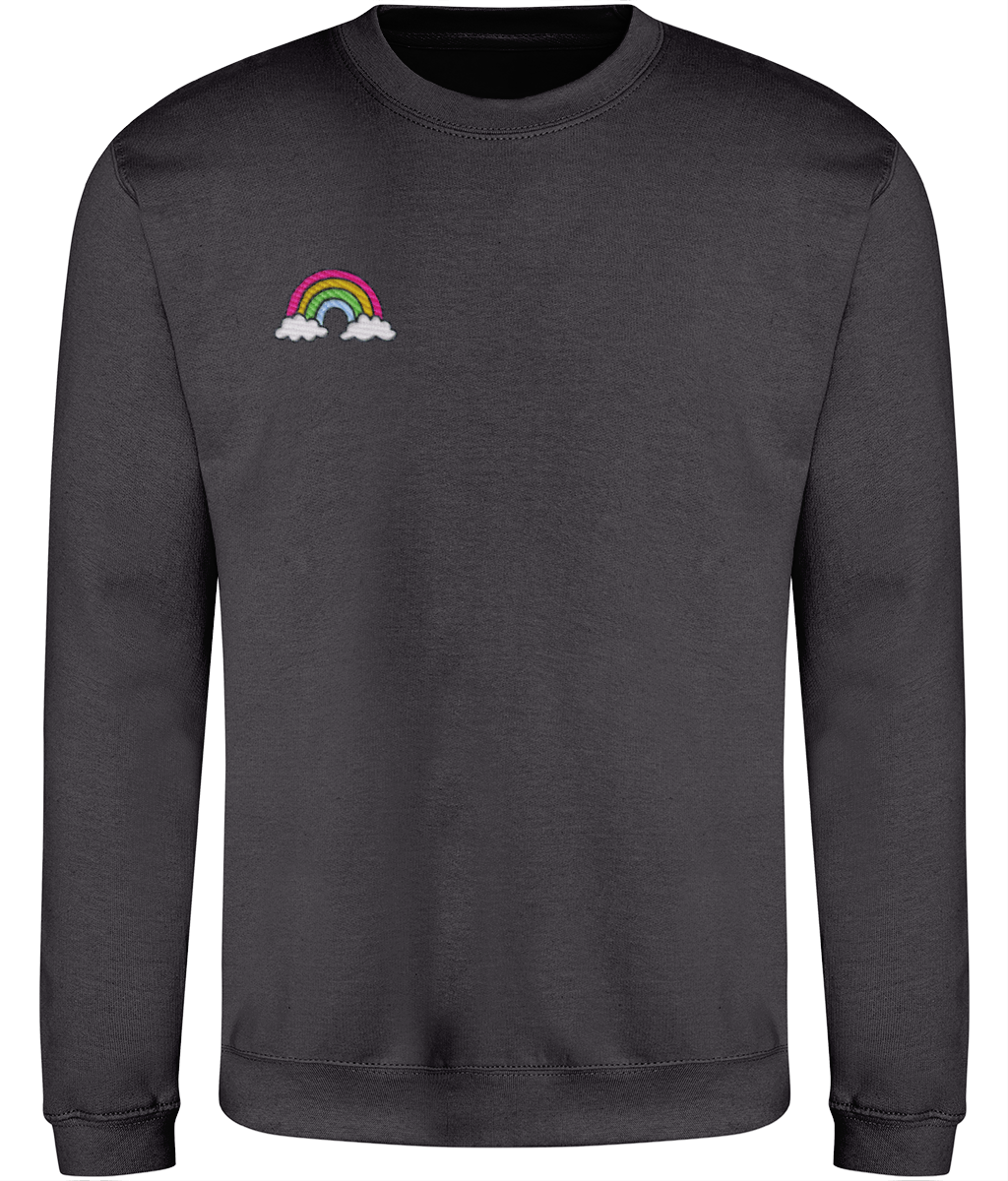 Rainbow - Embroidered - Adult Sweatshirt - Multi Colour Options