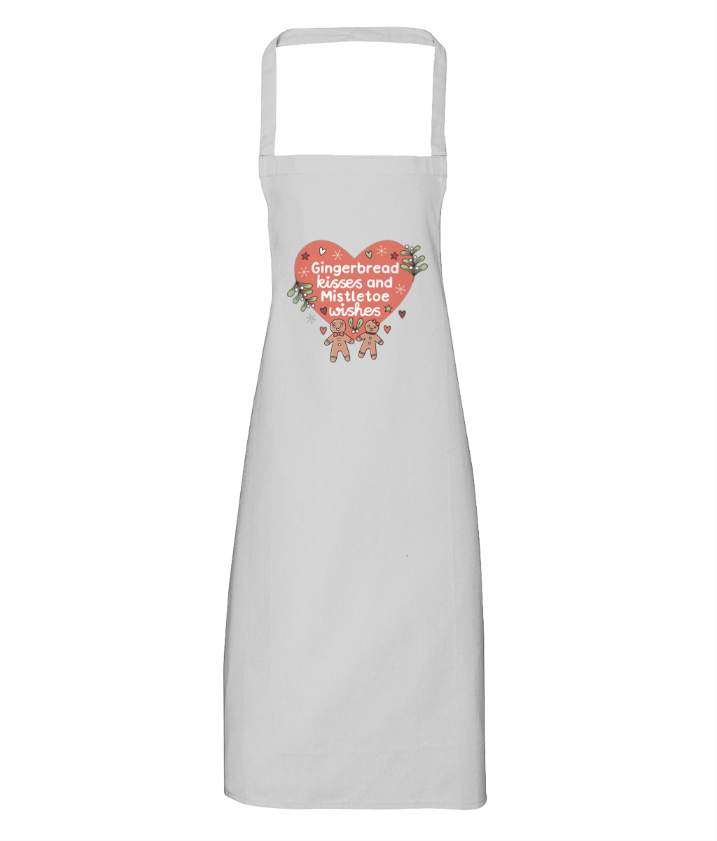 Gingerbread Kisses and Mistletoe Wishes - Apron