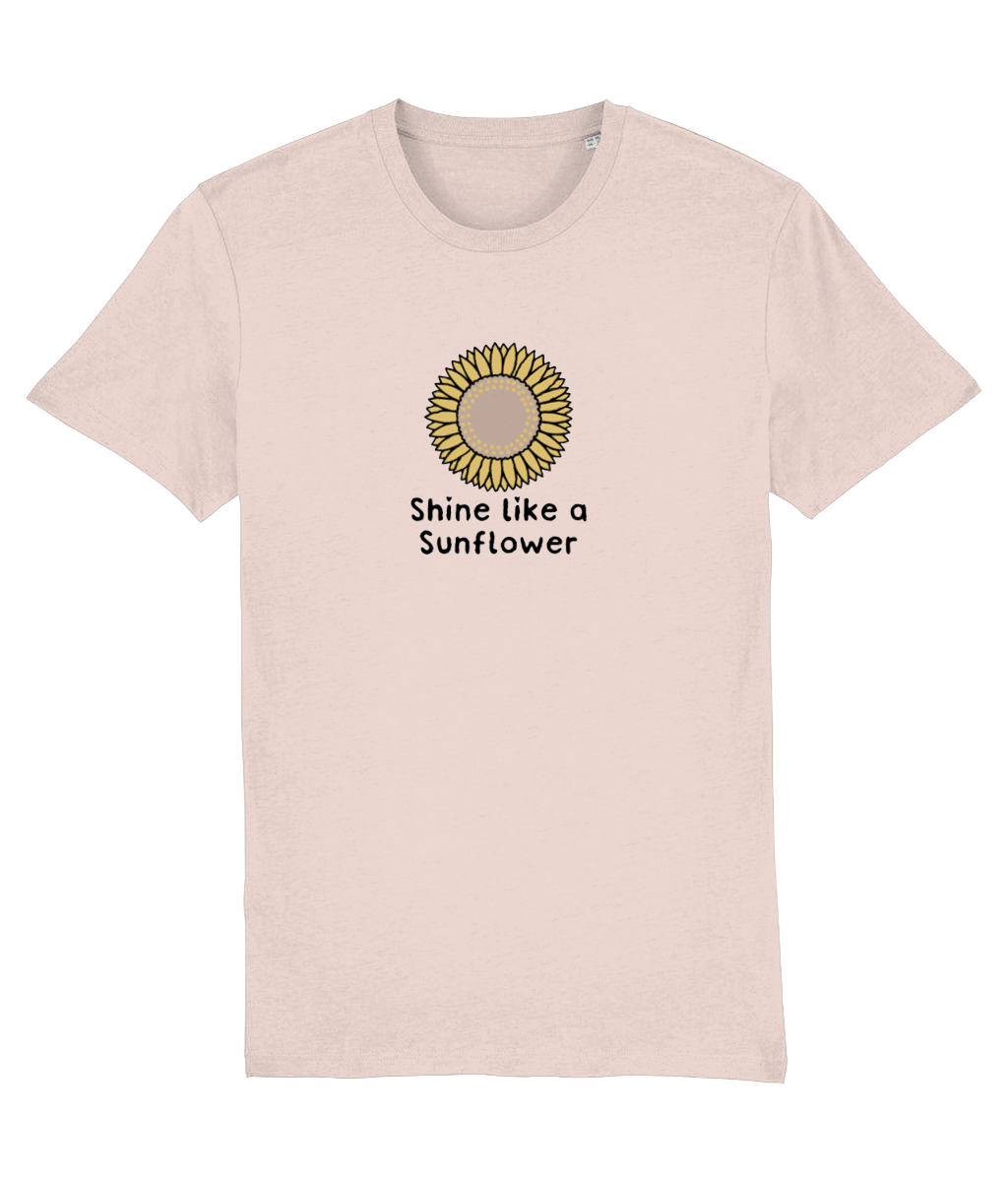 Shine Like A Sunflower Design 2 - Adult T-Shirt - Multi Colour Options