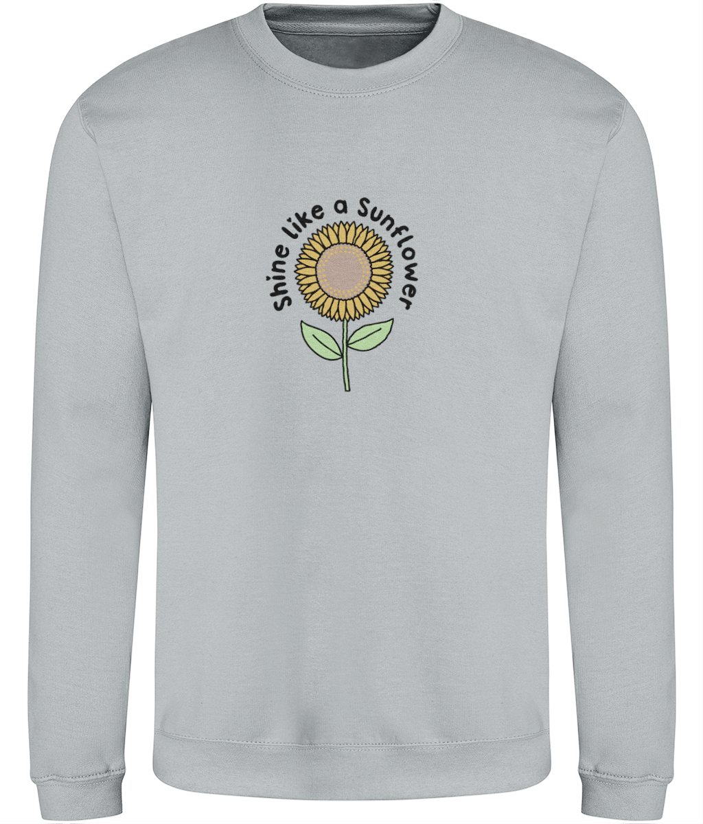 Shine Like A Sunflower - Adult Sweatshirt - Light Multi Colour Options