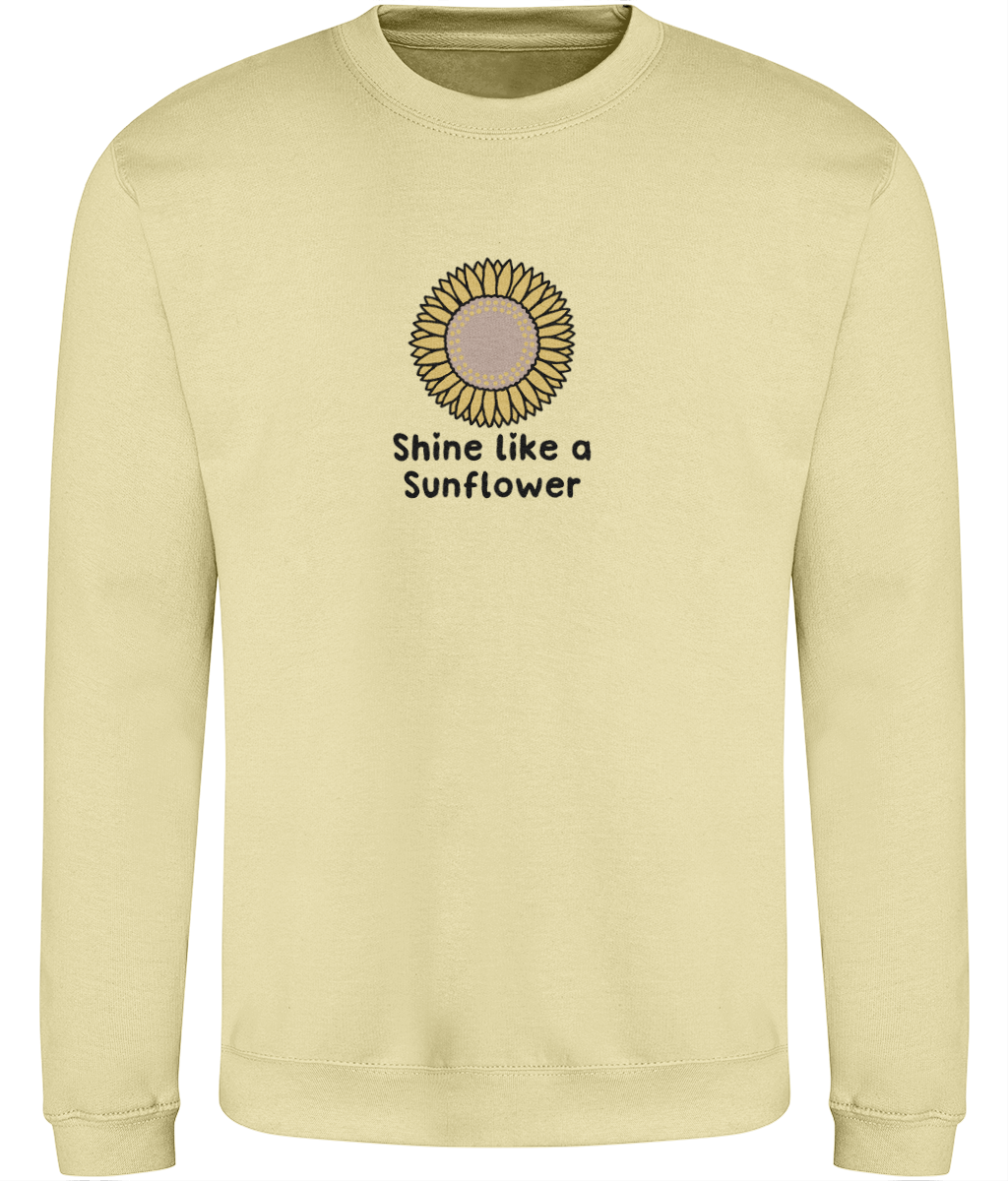 Shine Like A Sunflower Design 2 - Adult T-Shirt - Multi Colour Options
