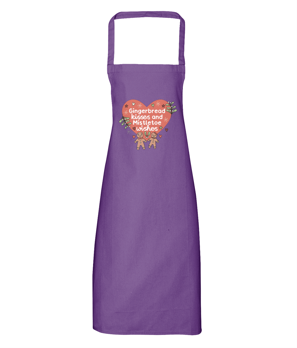 Gingerbread Kisses and Mistletoe Wishes - Apron