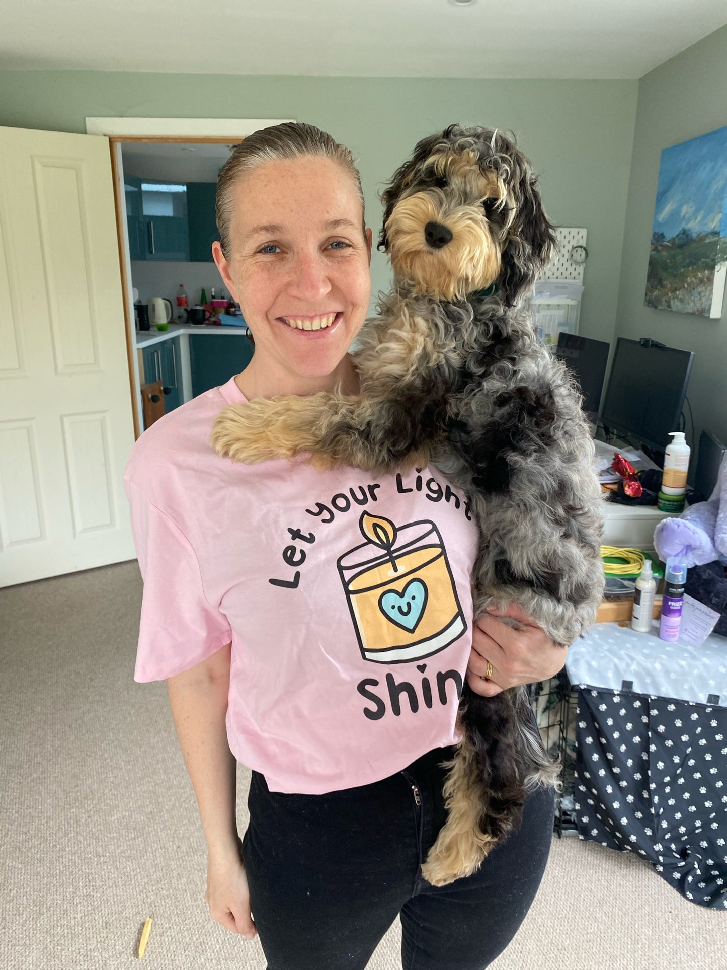 Pawsitivity T-Shirt - Let Your Light Shine (Multi Colours Available)