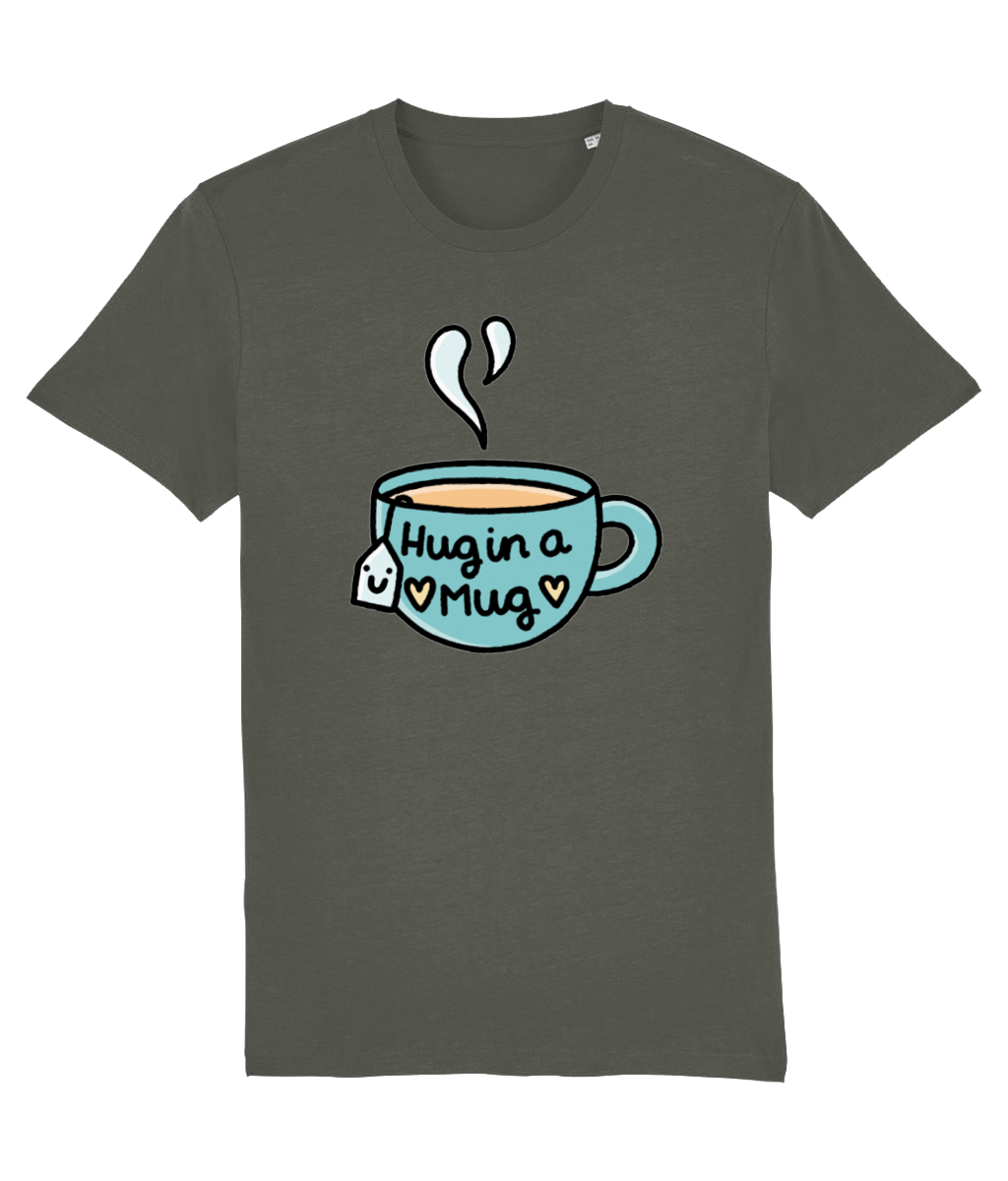 Pawsitivity T-Shirt - Hug In A Mug (Multi Colours Available)