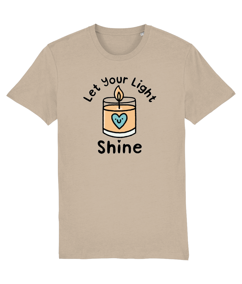 Pawsitivity T-Shirt - Let Your Light Shine (Multi Colours Available)