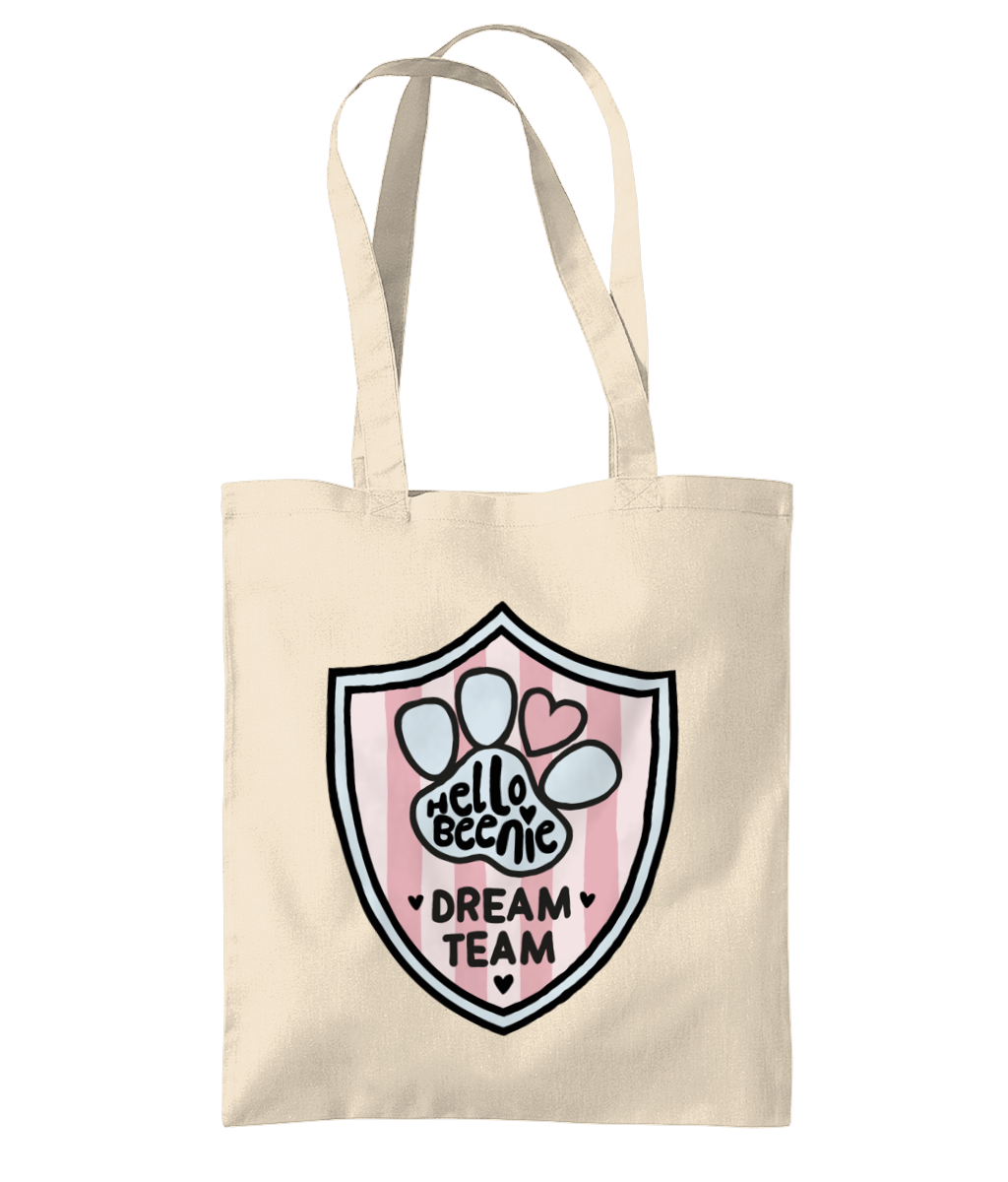 Hello Beenie Dream Team - Organic Premium Cotton Tote Bag