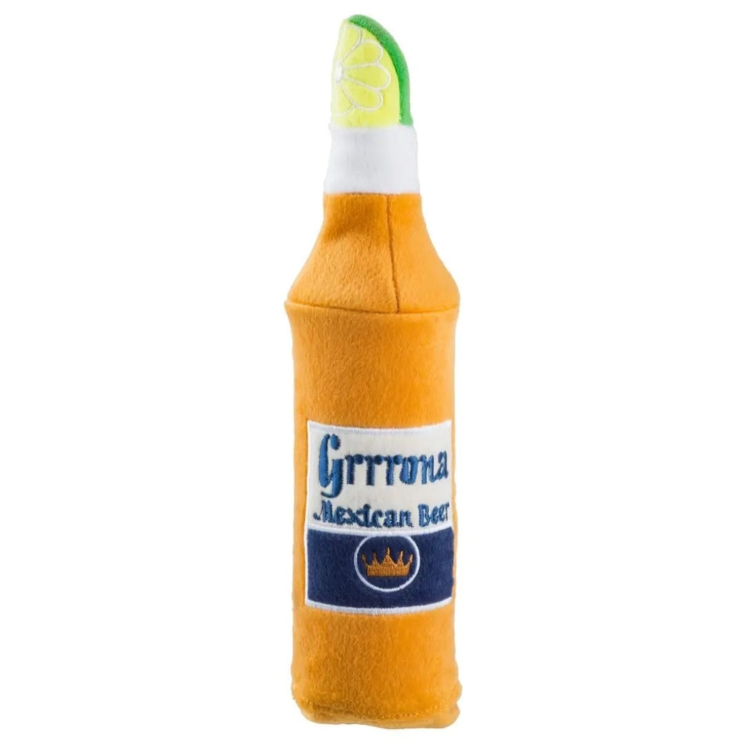 Haute Diggity Dog Grrrona Beer Water Bottle Crackler Toy