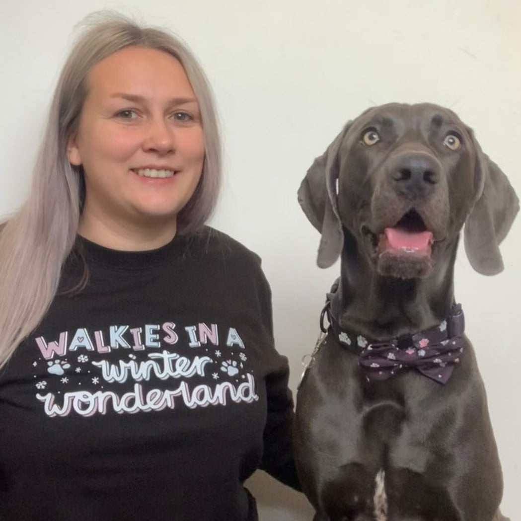 Sweatshirt - Walkies In A Winter Wonderland - Midnight