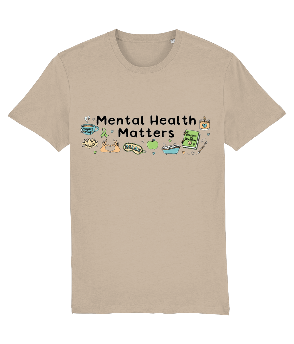Pawsitivity T-Shirt - Mental Health Matters (Multi Colours Available)