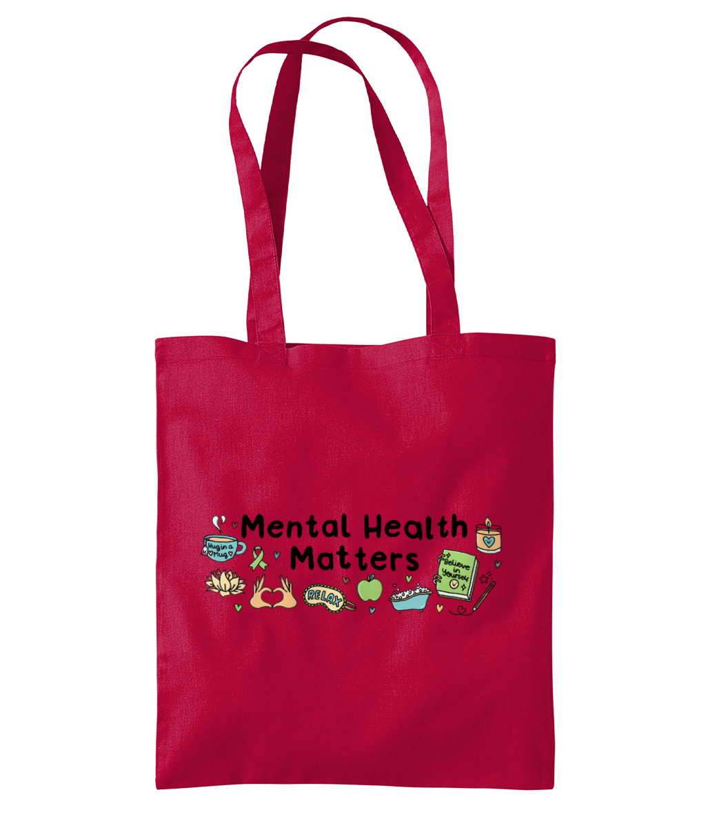 Pawsitivity - Mental Health Matters - Organic Premium Cotton Tote Bag