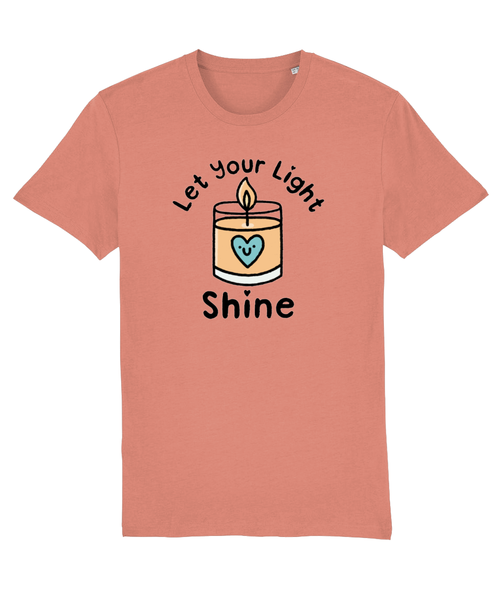 Pawsitivity T-Shirt - Let Your Light Shine (Multi Colours Available)