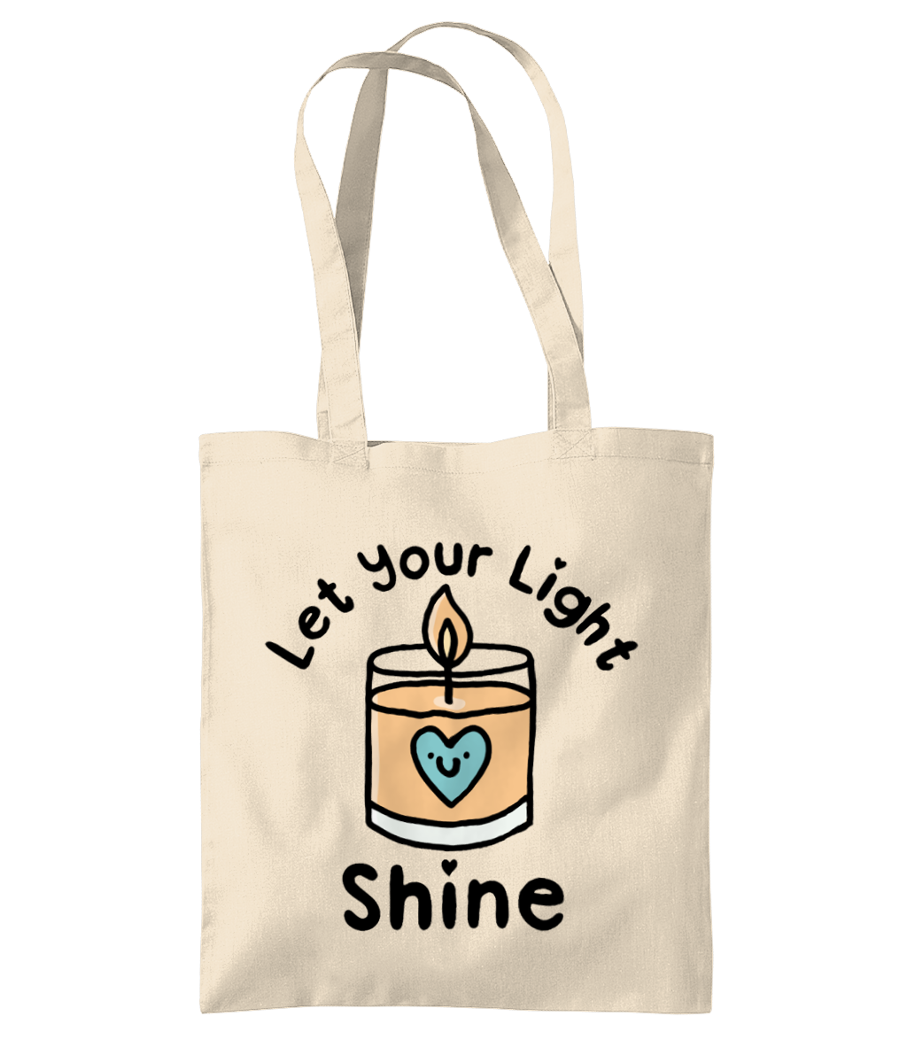 Pawsitivity - Let Your Light Shine - Organic Premium Cotton Tote Bag