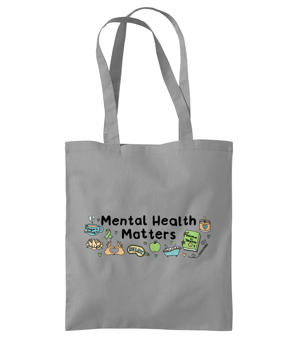 Pawsitivity - Mental Health Matters - Organic Premium Cotton Tote Bag
