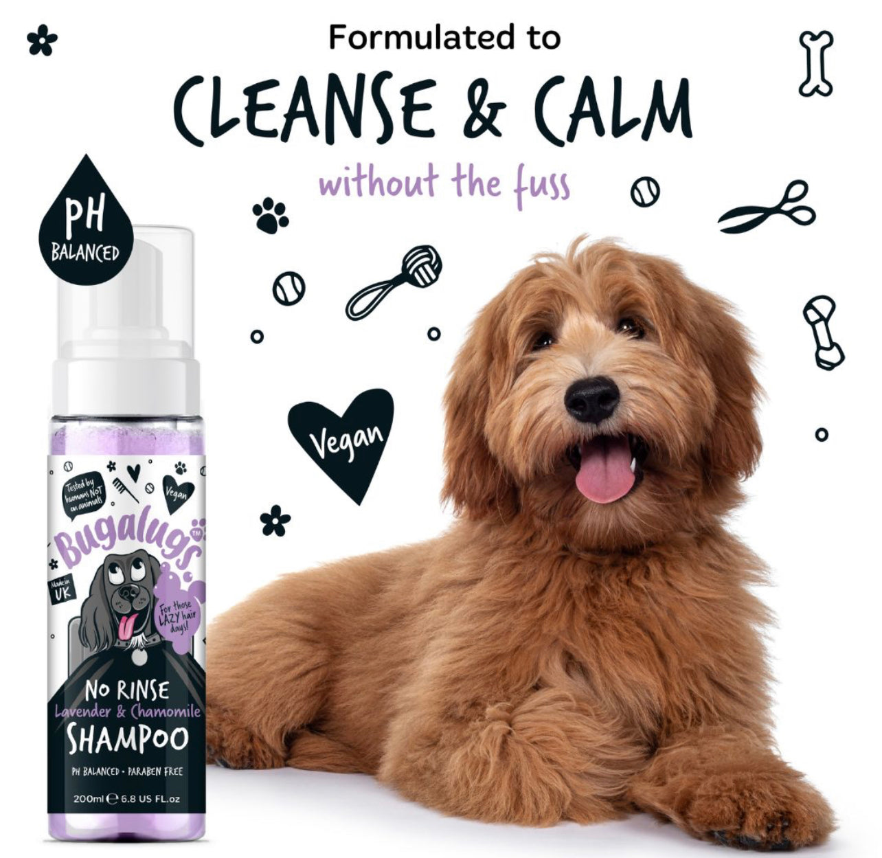 Bugalugs - No Rinse Lavender & Chamomile Shampoo