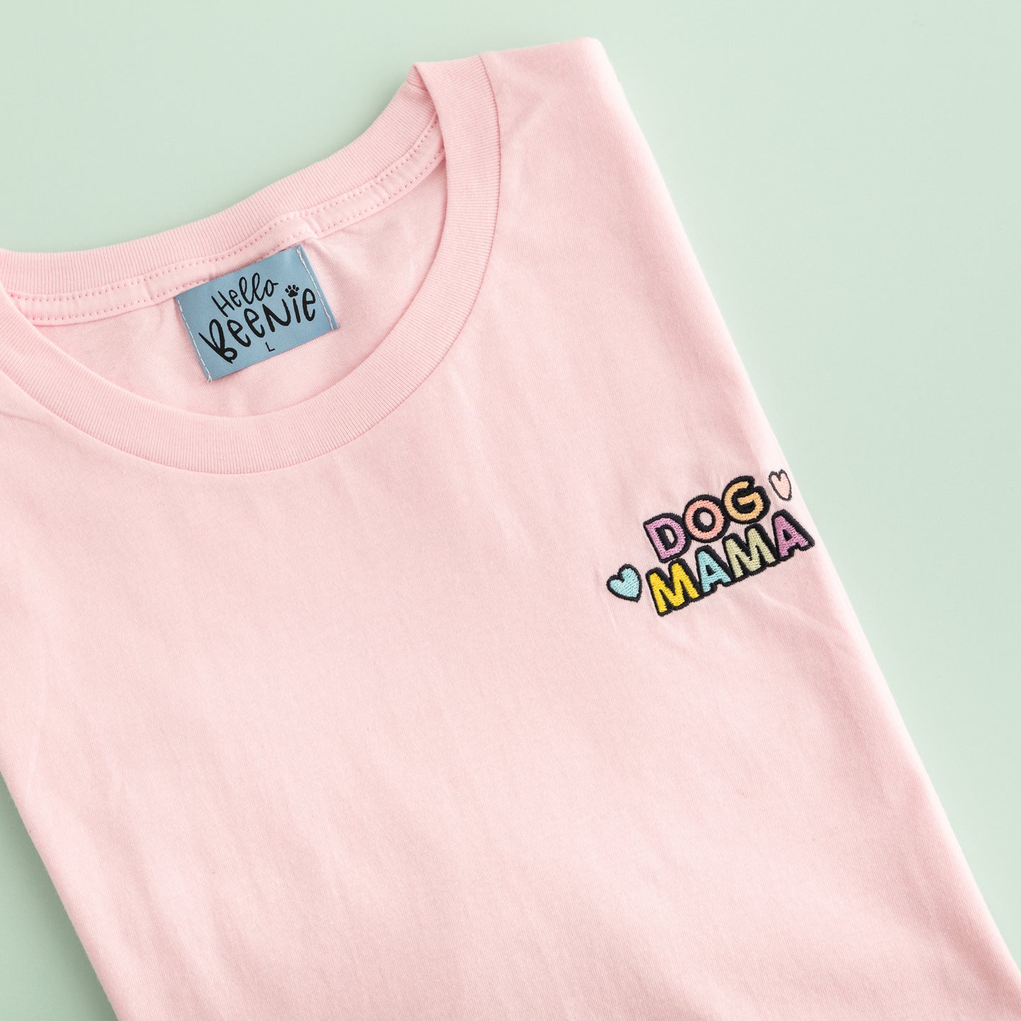 T-Shirt - Dog Mama - Pink