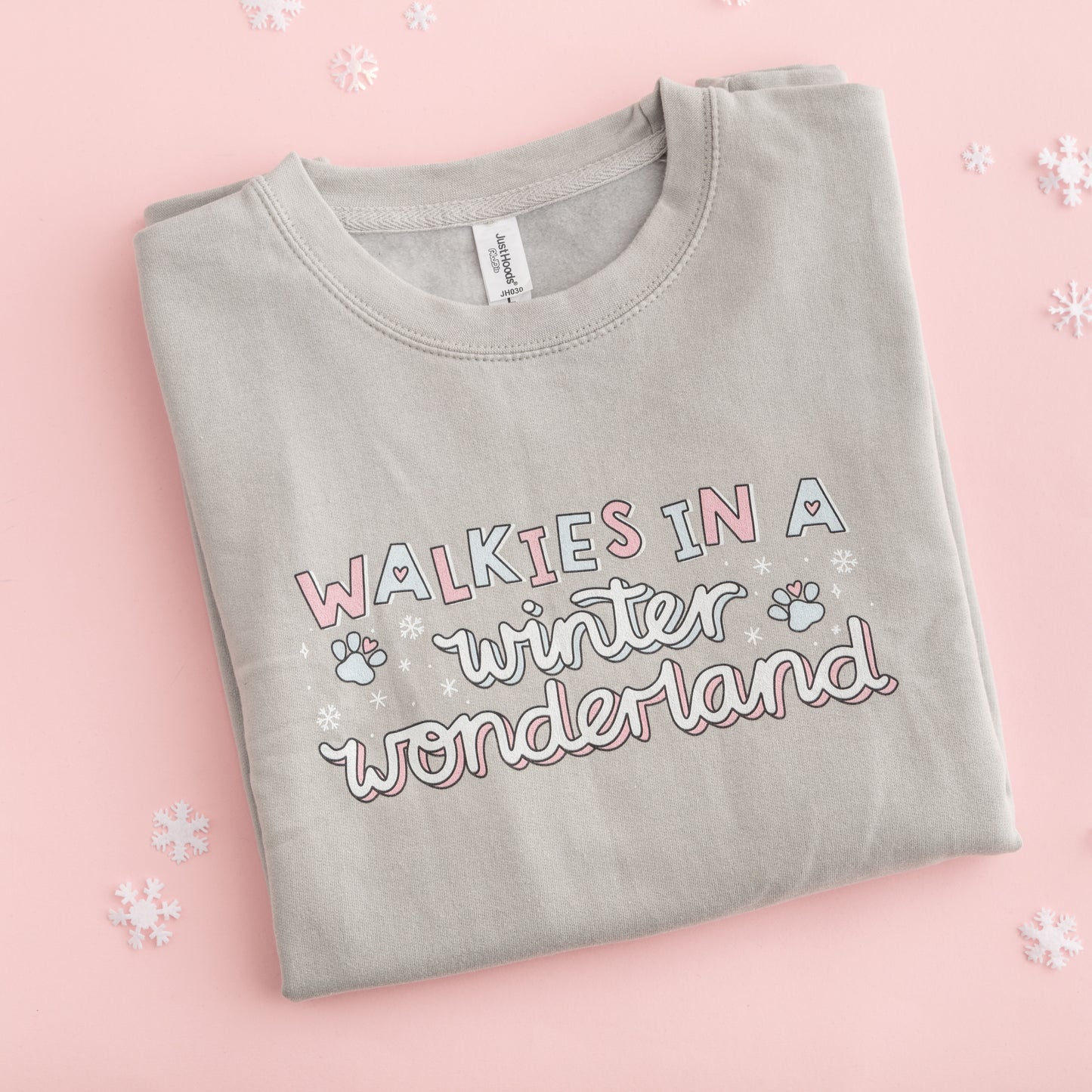 Sweatshirt - Walkies In A Winter Wonderland - Moon Shimmer