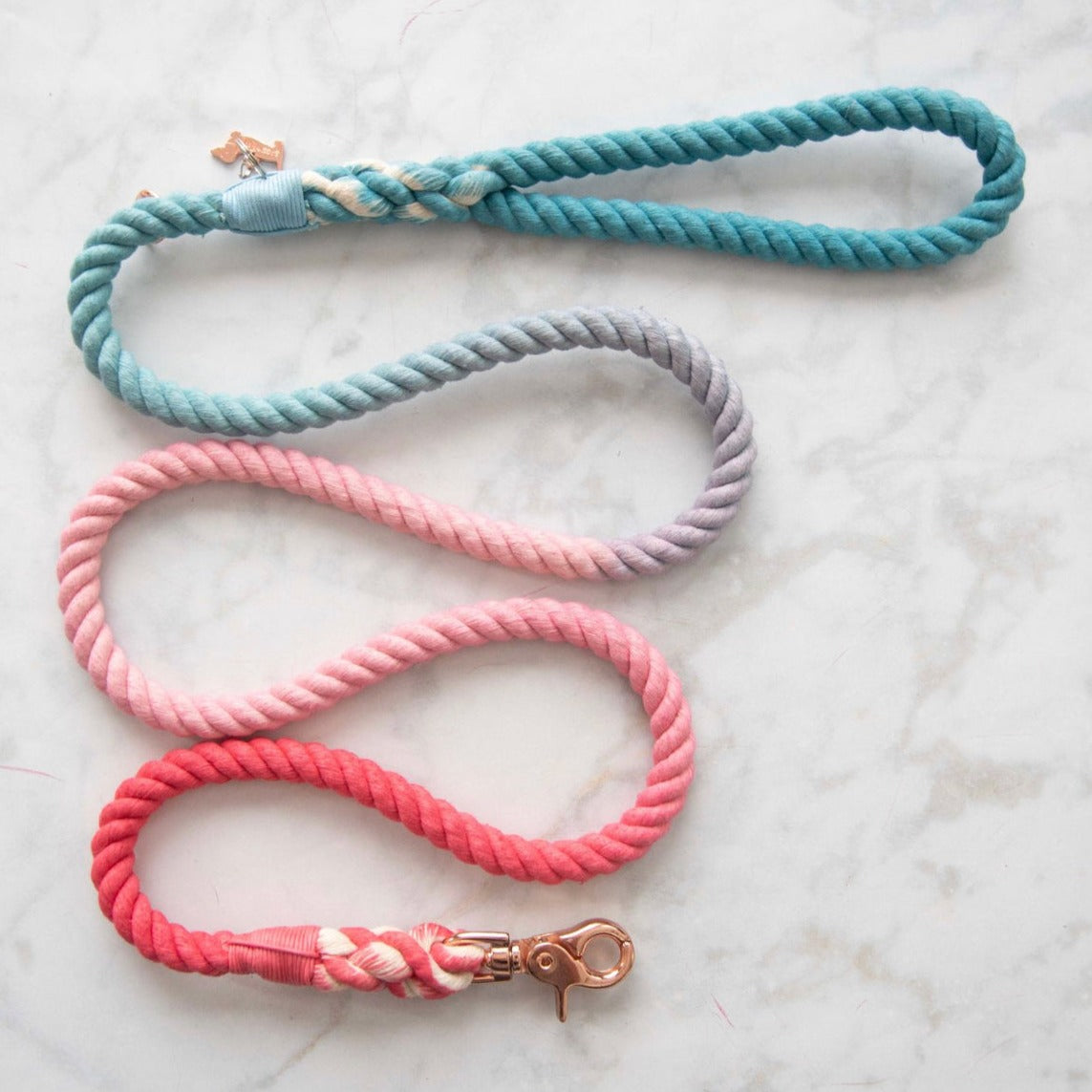Ombré Rope Lead - Spring Garden