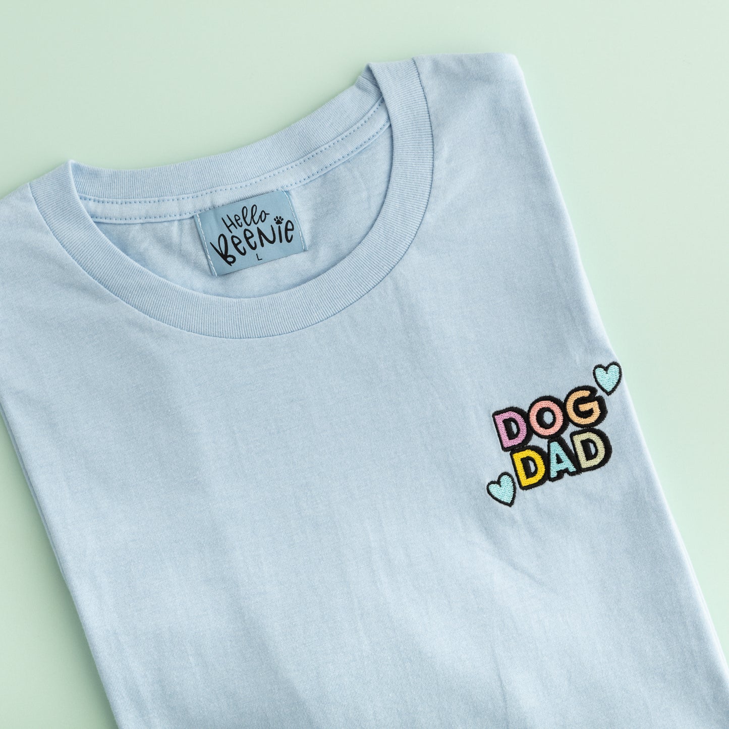 T-Shirt - Dog Dad - Light Blue