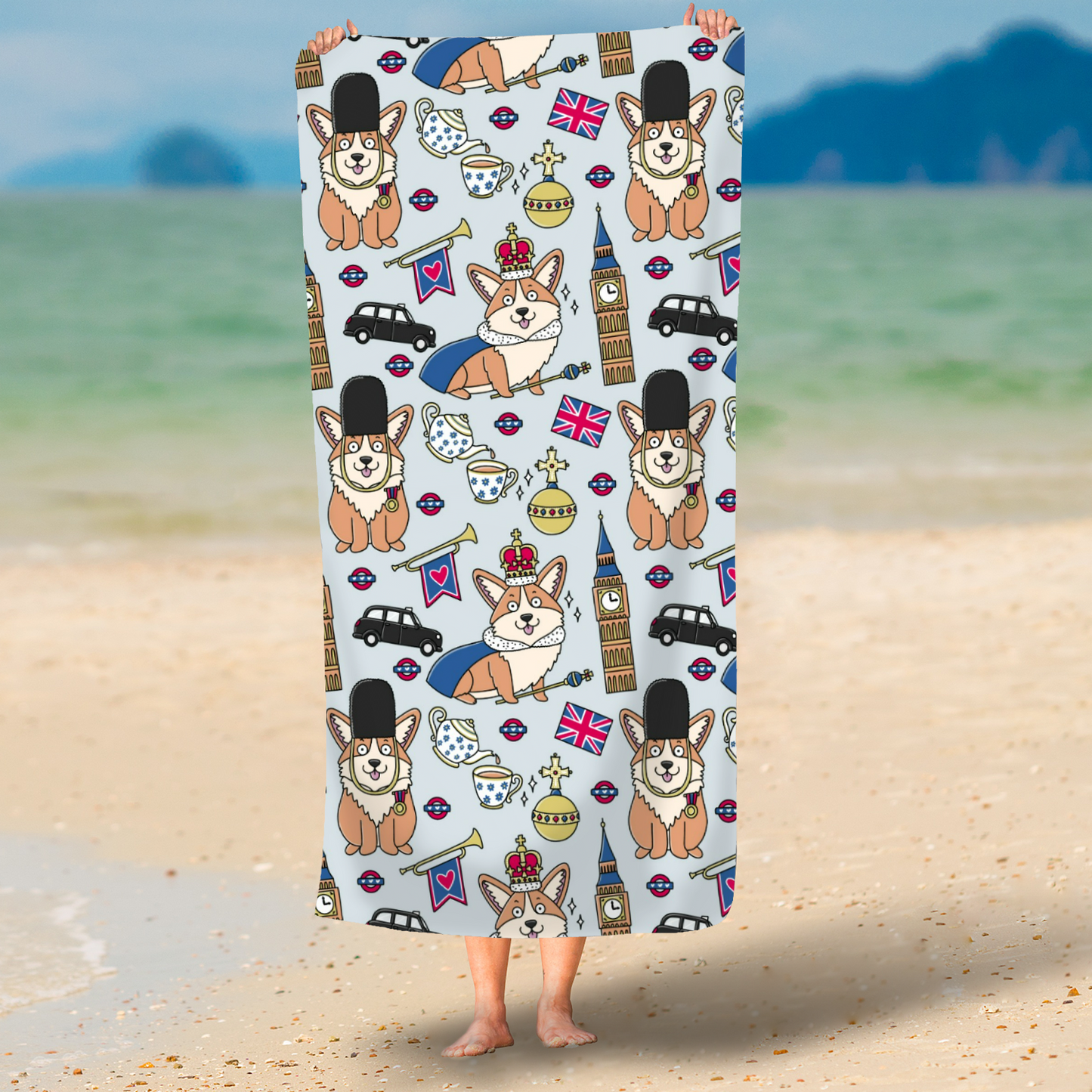Beach Towel - Royal Paws Of London