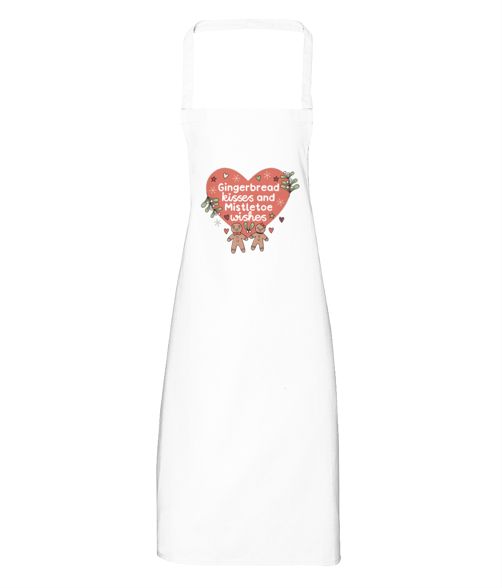 Gingerbread Kisses and Mistletoe Wishes - Apron