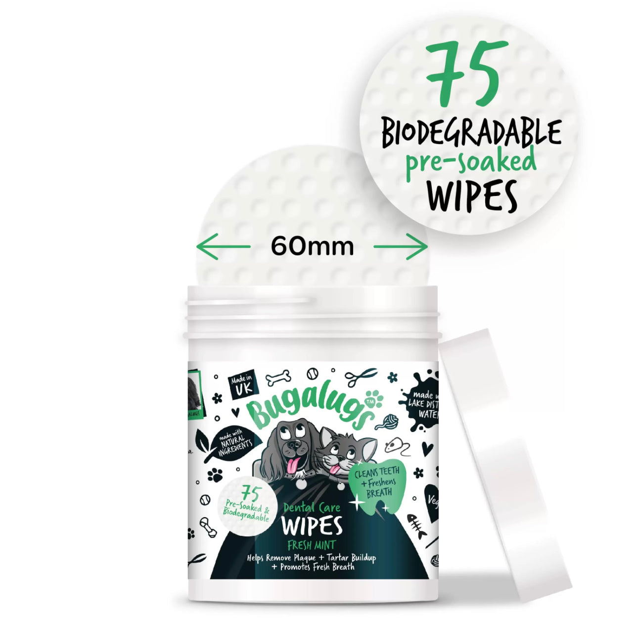 Bugalugs - Dental Care Wipes